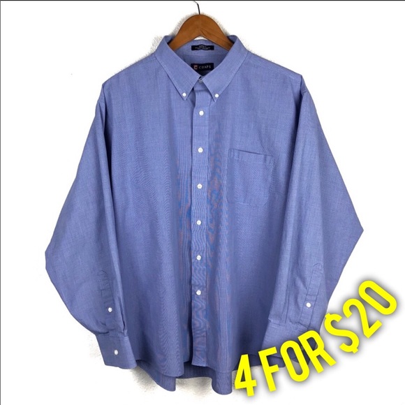 Chaps Other - Chaps Light Blue Oxford Button Dress Shirt 18.5